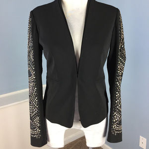 Cache XS 0 Black Studded Embellished Blazer Jacket